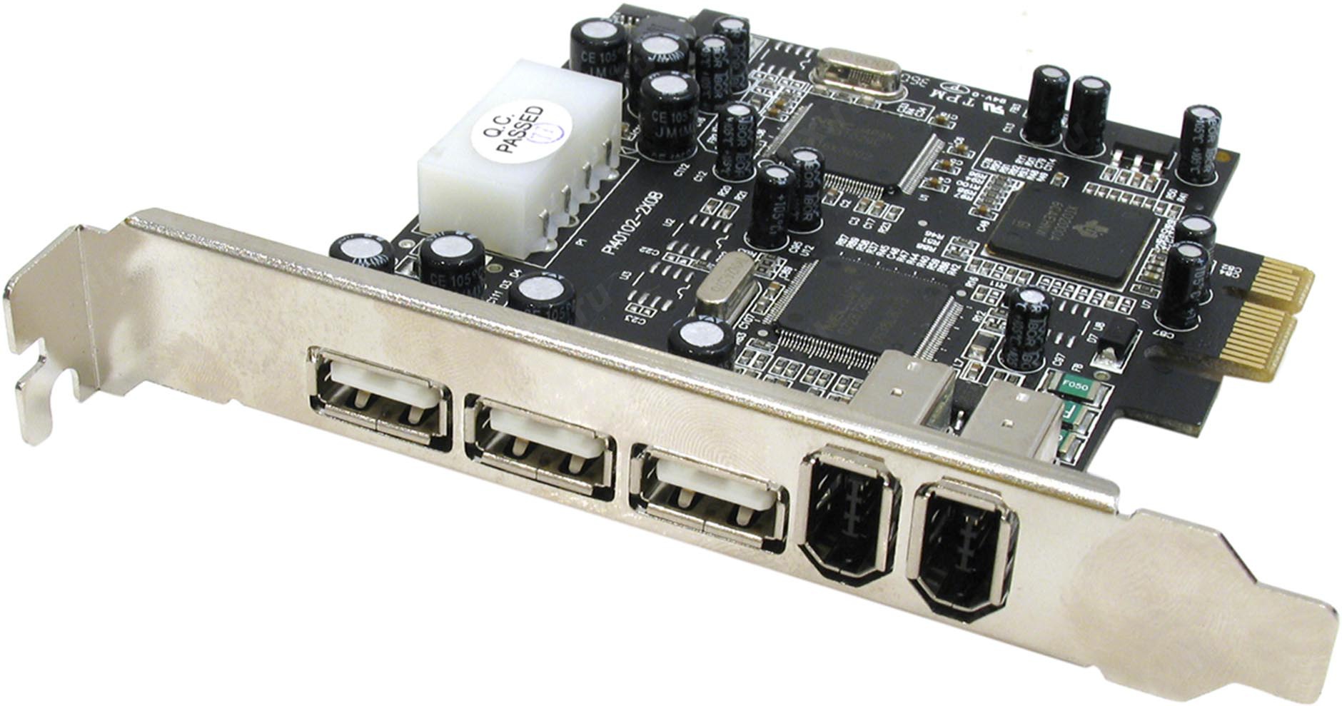 PCI Express 1394a + USB 2.0 Card ST Lab F-270