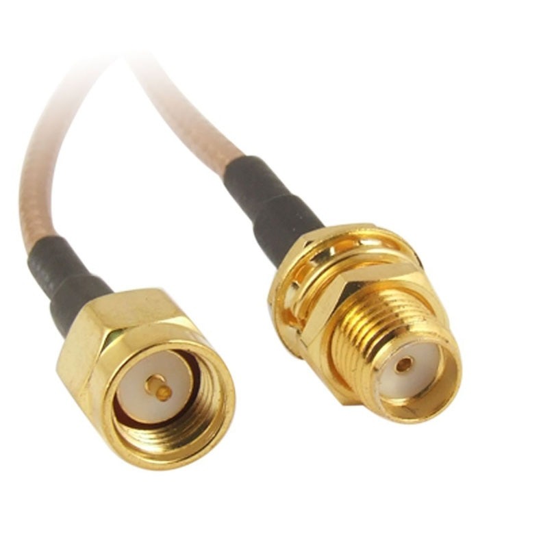 SMA Antenna Cable Lead Extension, Gold Plated, 5 meters